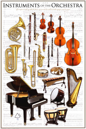 symphony orchestra instruments list